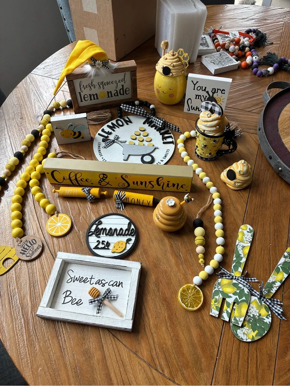 Lemonade & Summer Coffee or Tea Decorative Kitchen Accents - or Classroom Decor